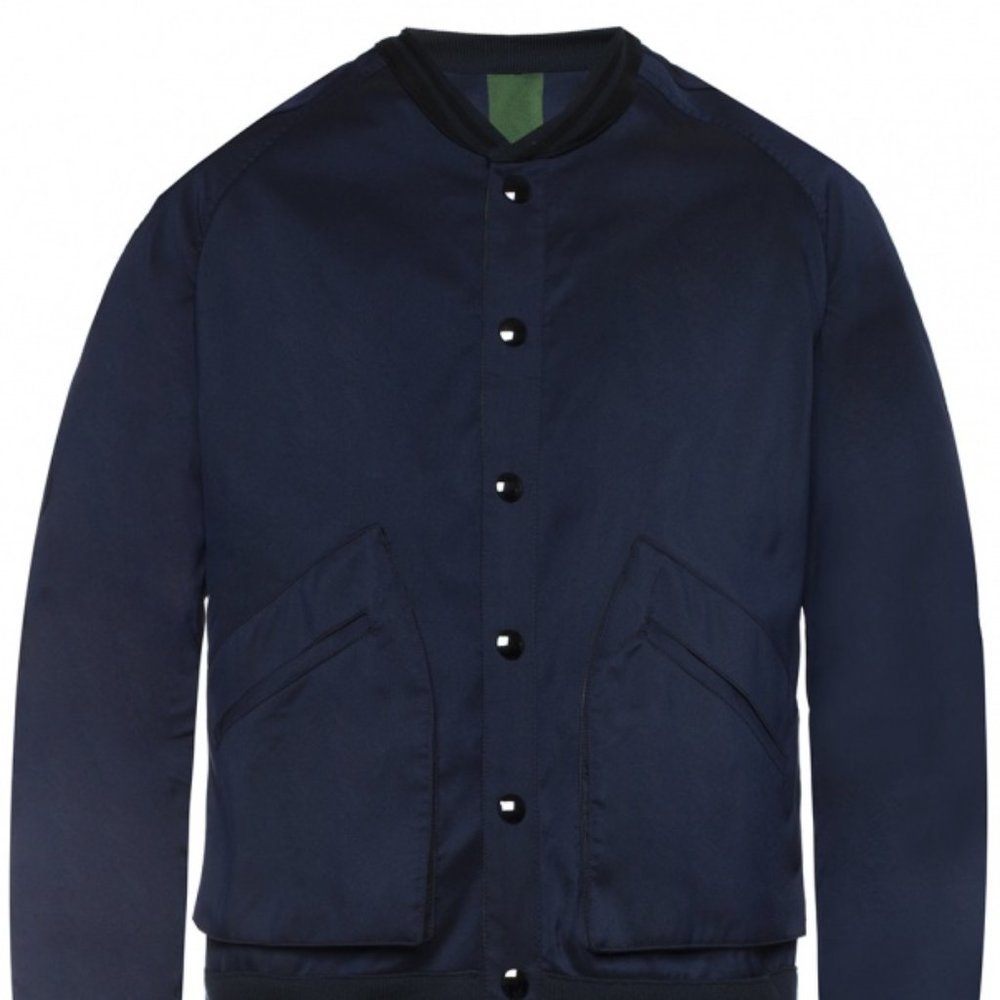 Golden Goose Reversible Navy Green Bomber Jacket